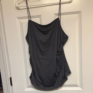 Elegant Dark Grey Women's Top